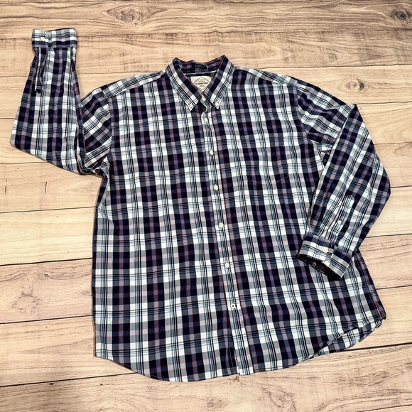 St. John's Bay Men's Plaid Button-Down Shirt Long Sleeve/size XXL - Picture 6 of 10